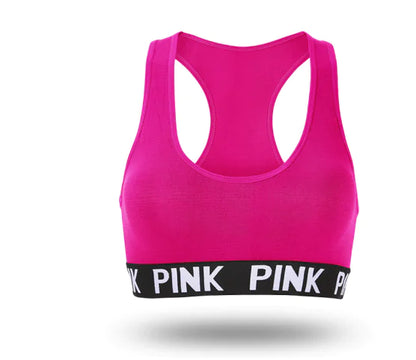 Solid Color Sports Bra for Yoga and Fitness